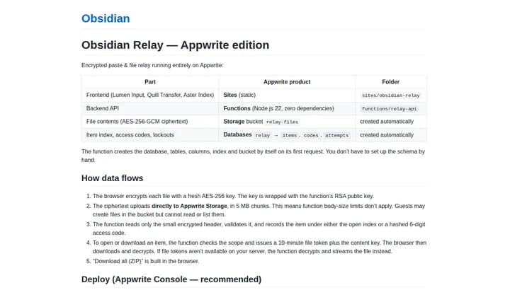Obsidian Relay application preview