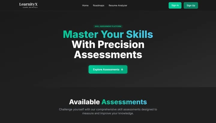 LearnityX application preview